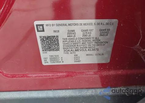 2018 GMC Terrain Sle z USA, uszkodzony, nr VIN 3GKALMEV3JL413871